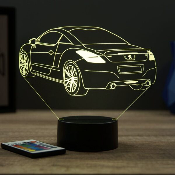 Lampe illusion 3D Peugeot RCZ-R