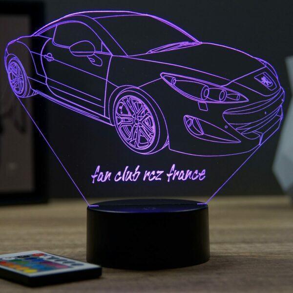 Lampe illusion 3D Peugeot RCZ Phase 1