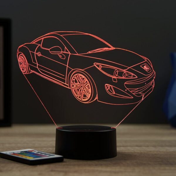 Lampe illusion 3D Peugeot RCZ Phase1