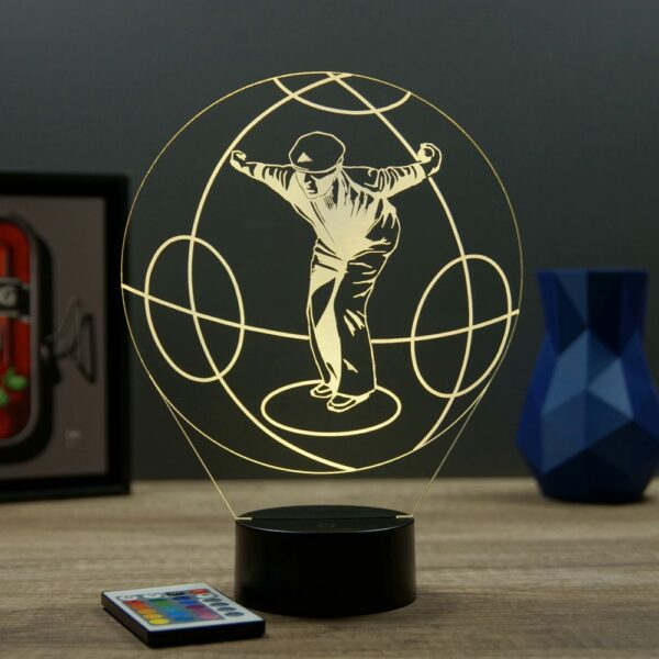 Lampe illusion 3D Pétanque