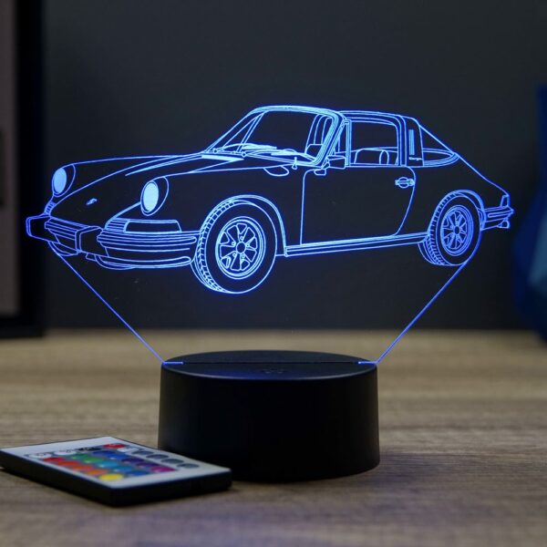 Lampe illusion 3D Porsche 911 1973