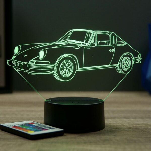 Lampe illusion 3D Porsche 911 1973