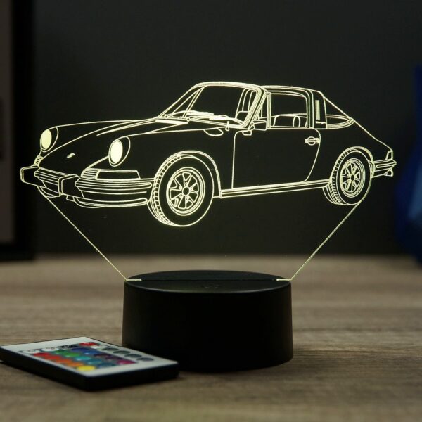 Lampe illusion 3D Porsche 911 1973