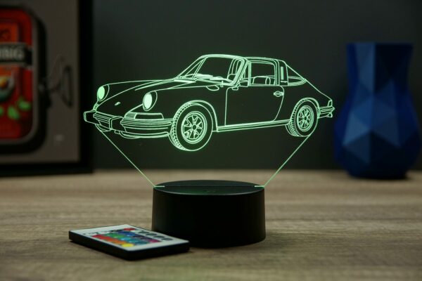 Lampe illusion 3D Porsche 911 1973