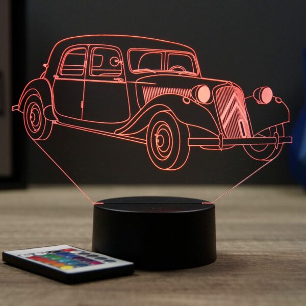 Lampe illusion 3D Citroën Traction B11 1954