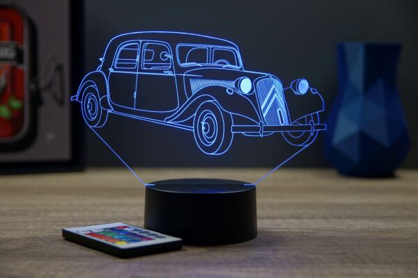 Lampe illusion 3D Citroën Traction B11 1954