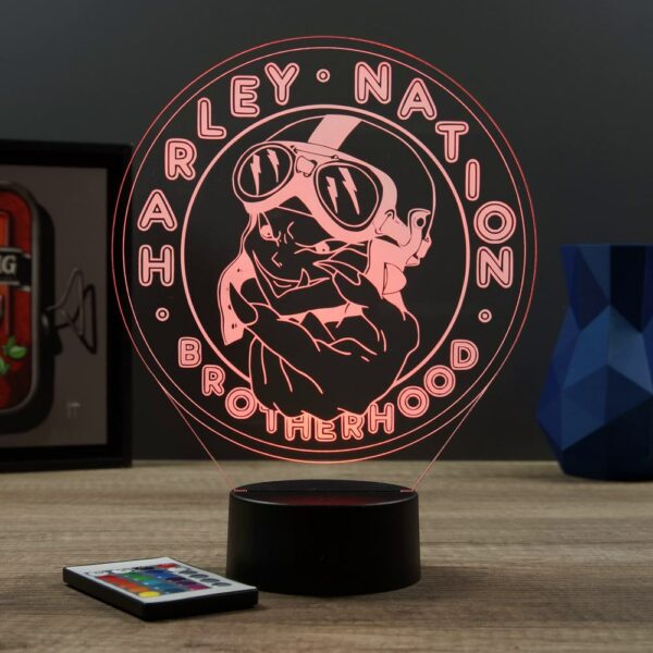 Lampe illusion 3D Harley Nation