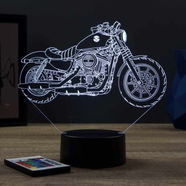 Lampe illusion 3D Harley Sportster 883 Iron
