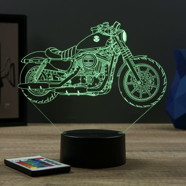 Lampe illusion 3D Harley Sportster 883 Iron