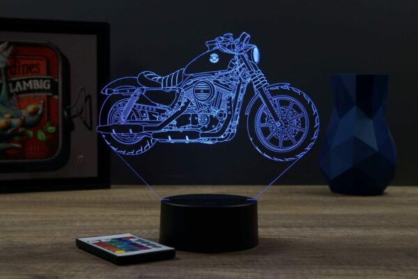 Lampe illusion 3D Harley Sportster 883 Iron