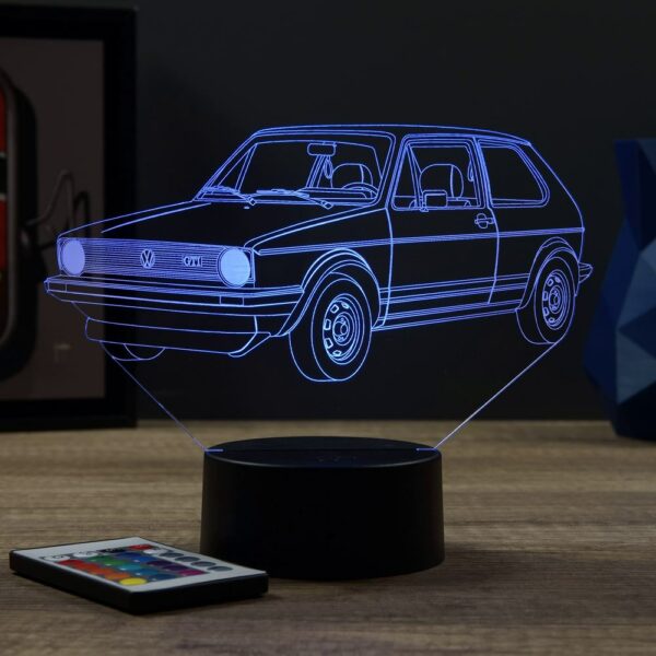 Lampe illusion 3D VW Golf 1