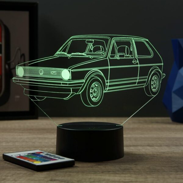 Lampe illusion 3D VW Golf 1