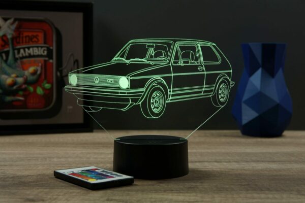 Lampe illusion 3D VW Golf 1