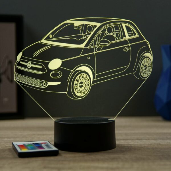 Lampe illusion 3D Fiat 500