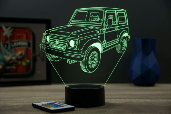 Lampe illusion 3D Suzuki Samourai